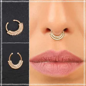 14k Rose Gold Fake Septum Ring | Free Spirit