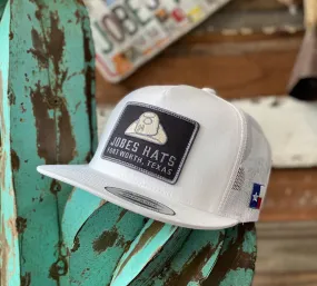 2020 Jobes Hats Trucker - All White / Grey hat patch