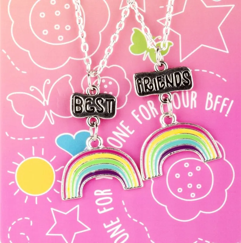 Best Friends Necklaces Rainbows