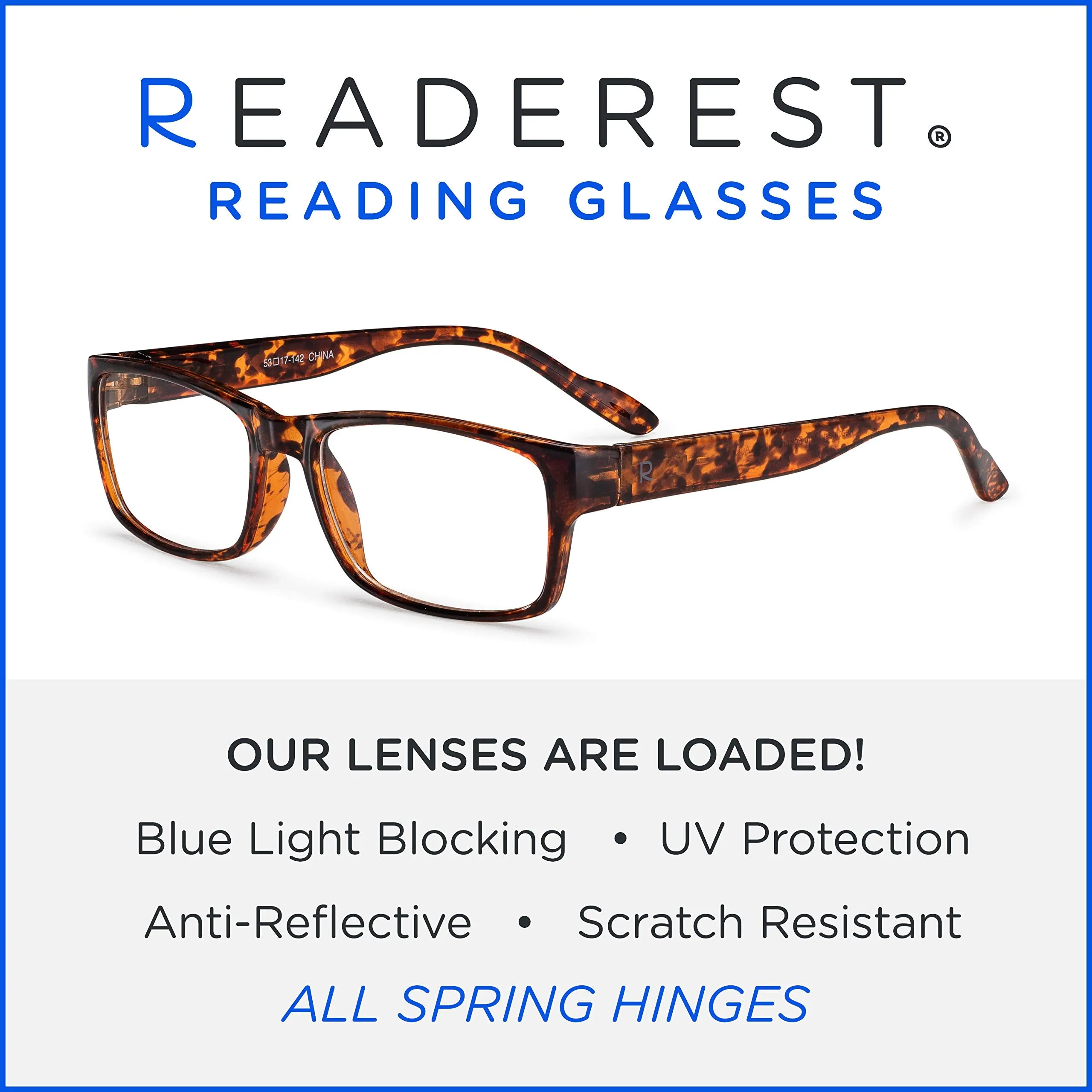 Blue-Light-Blocking-Reading-Glasses-Tortoise-1-75-Magnification Anti Glare