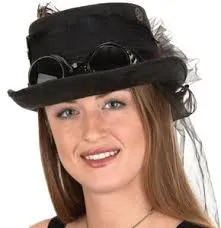 Deluxe Felt Steampunk Top Hat