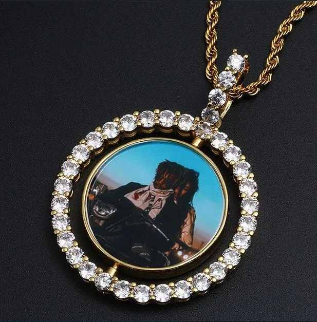 Double Sided Picture Pendant-Custom Medallion Necklace