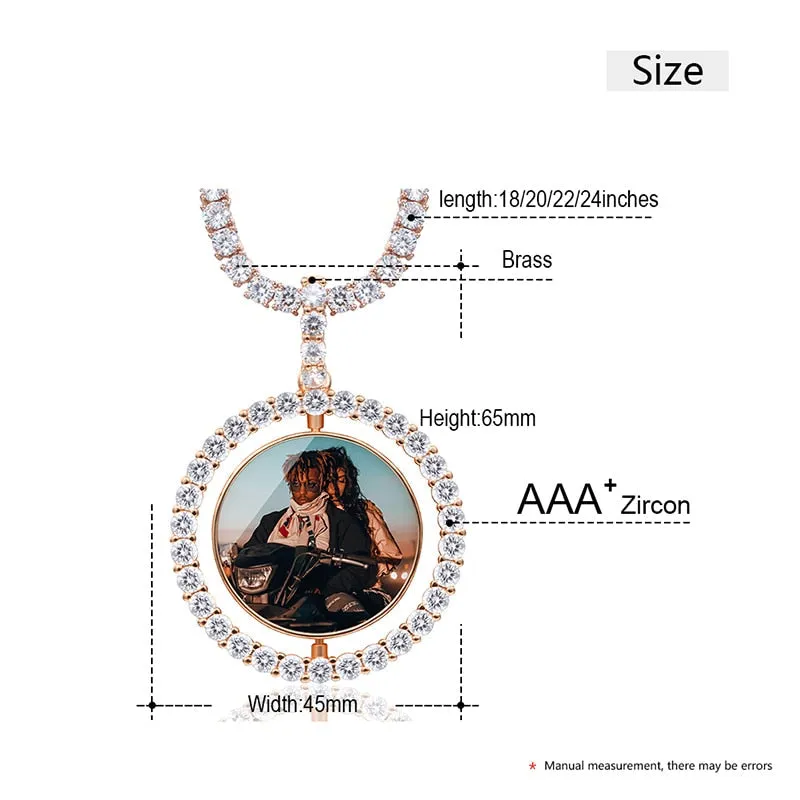 Double Sided Picture Pendant-Custom Medallion Necklace