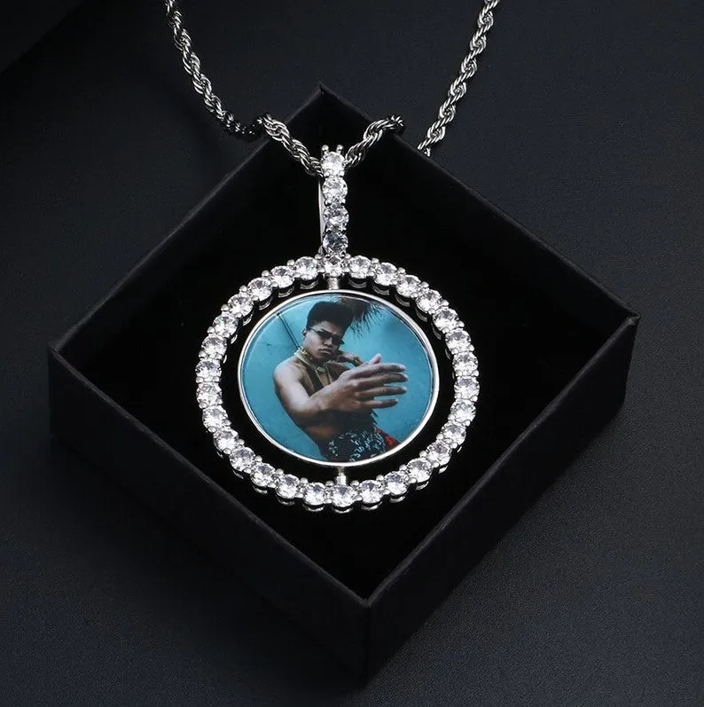 Double Sided Picture Pendant-Custom Medallion Necklace