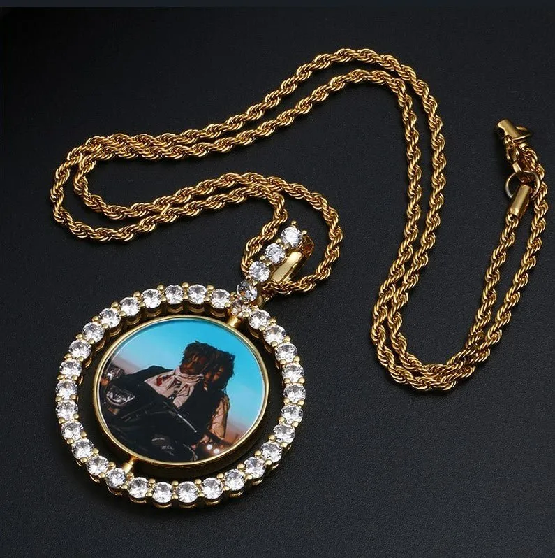 Double Sided Picture Pendant-Custom Medallion Necklace