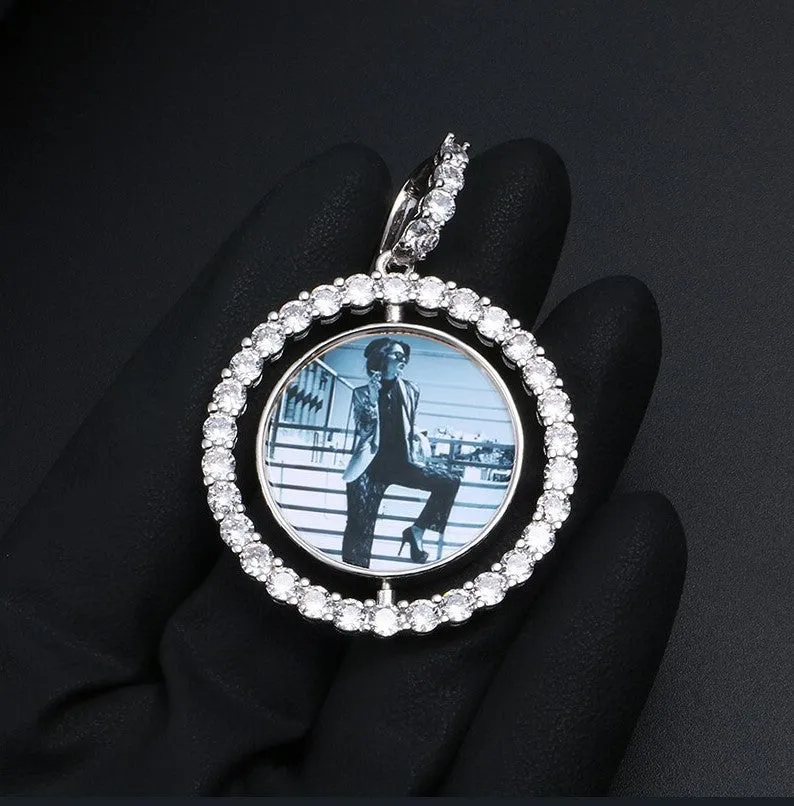 Double Sided Picture Pendant-Custom Medallion Necklace