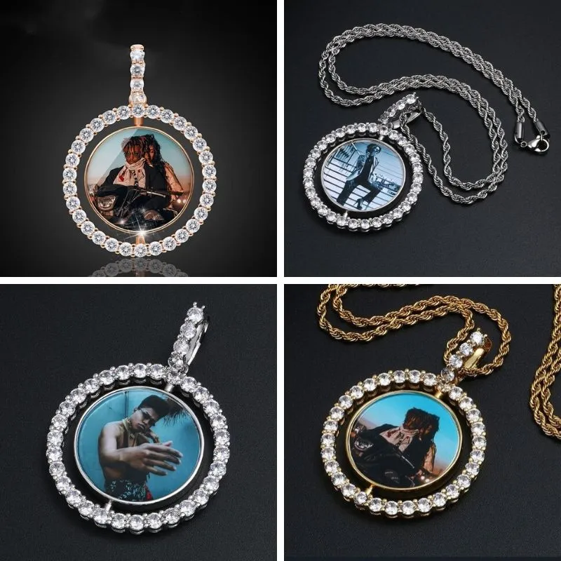 Double Sided Picture Pendant-Custom Medallion Necklace