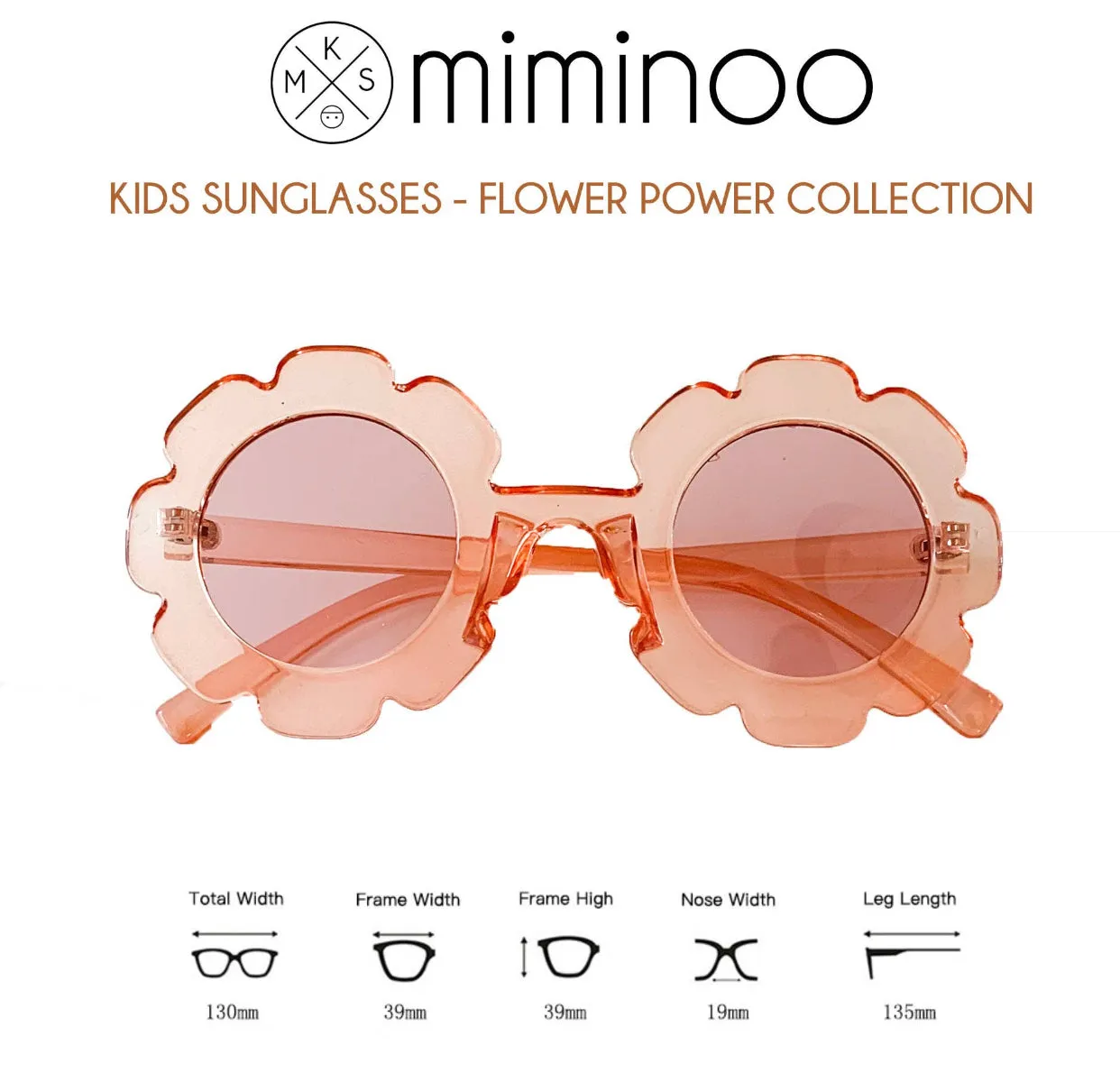 Flower Frame Sunglasses for Kids