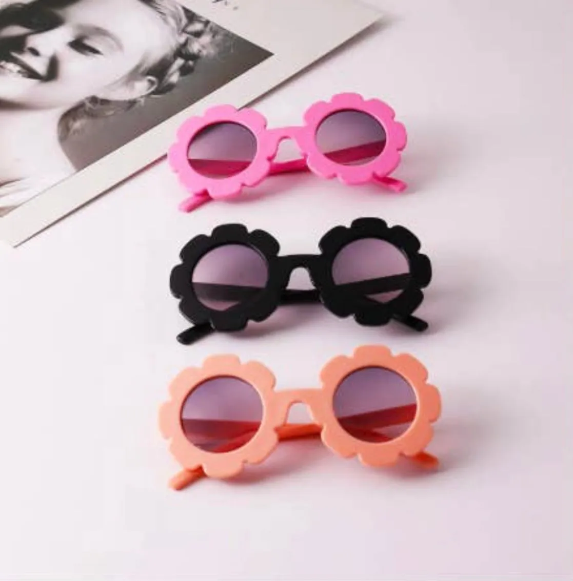 Flower Frame Sunglasses for Kids