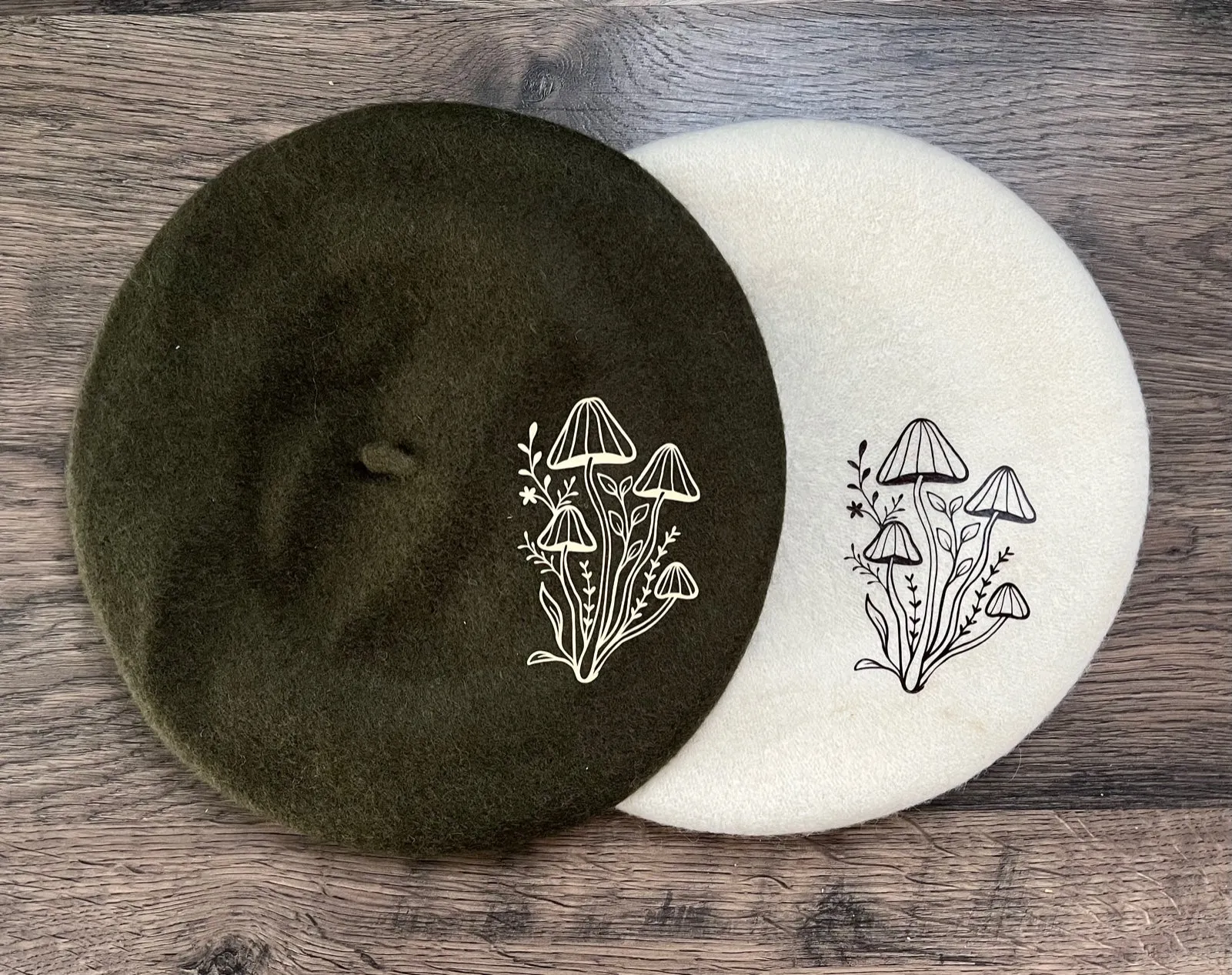 Fox & Fable - Vegan Beret - Mushrooms