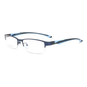 Hotochki Unisex Semi Rim Stainless Steel Alloy Frame Reading Glasses Xs671