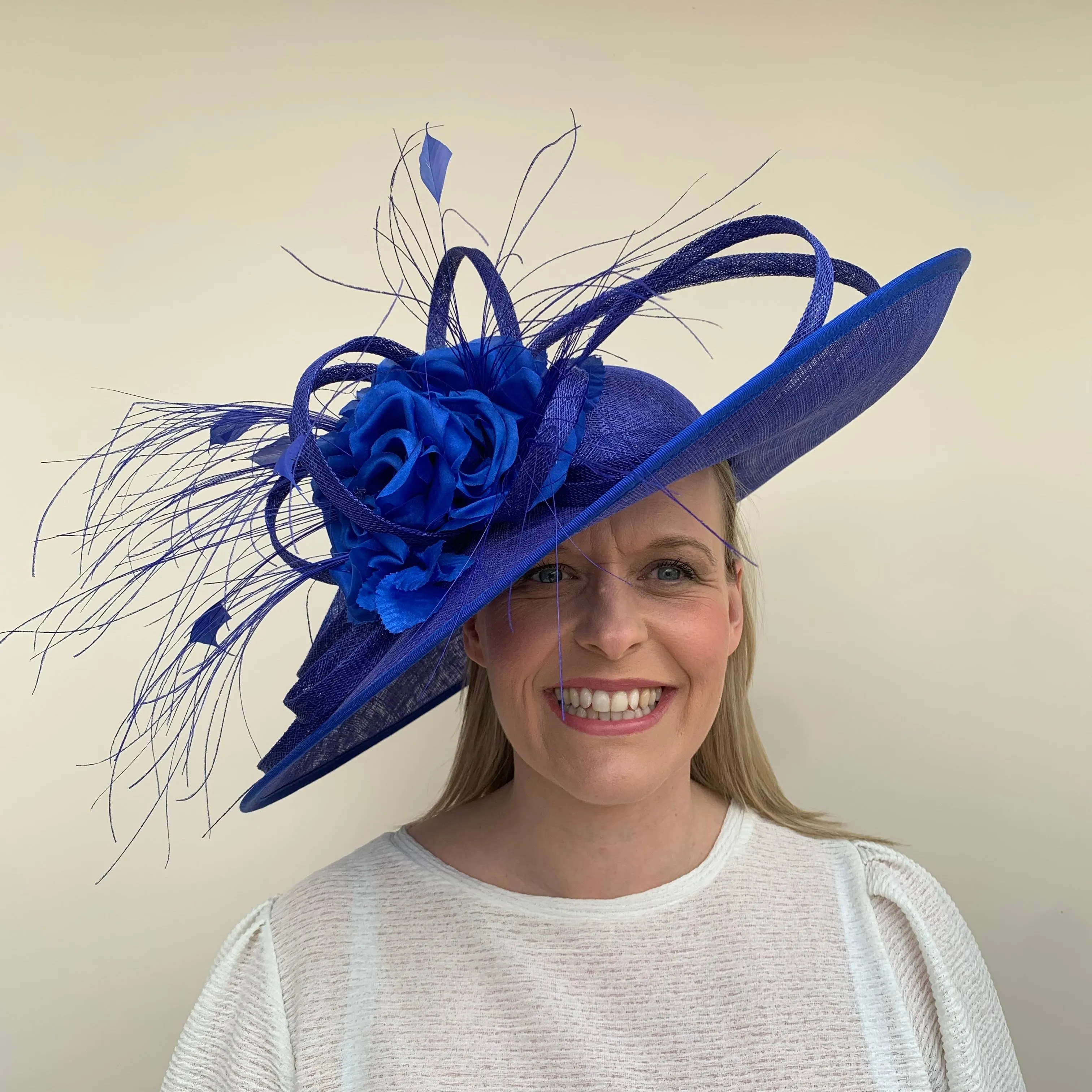 J Bees JB22/258 Large Wedding Hatinator in Blues