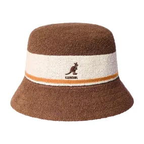 Kangol Bermuda Stripe Bucket - Mahogany