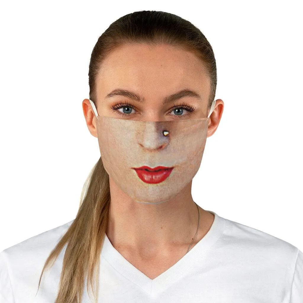 Nose Stud Face Mask  Realistic  Fabric Mask for adults,kids/light/medium/dark  .. Reusable Washable,Funny Valentine&#39;s Gift