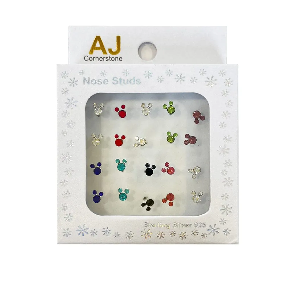 Rhinestone Studs Nose Rings  201-STMX (1 unit)