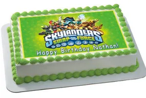 Skylanders Swap Force (Nr2) - Edible Cake Topper OR Cupcake Topper, Decor