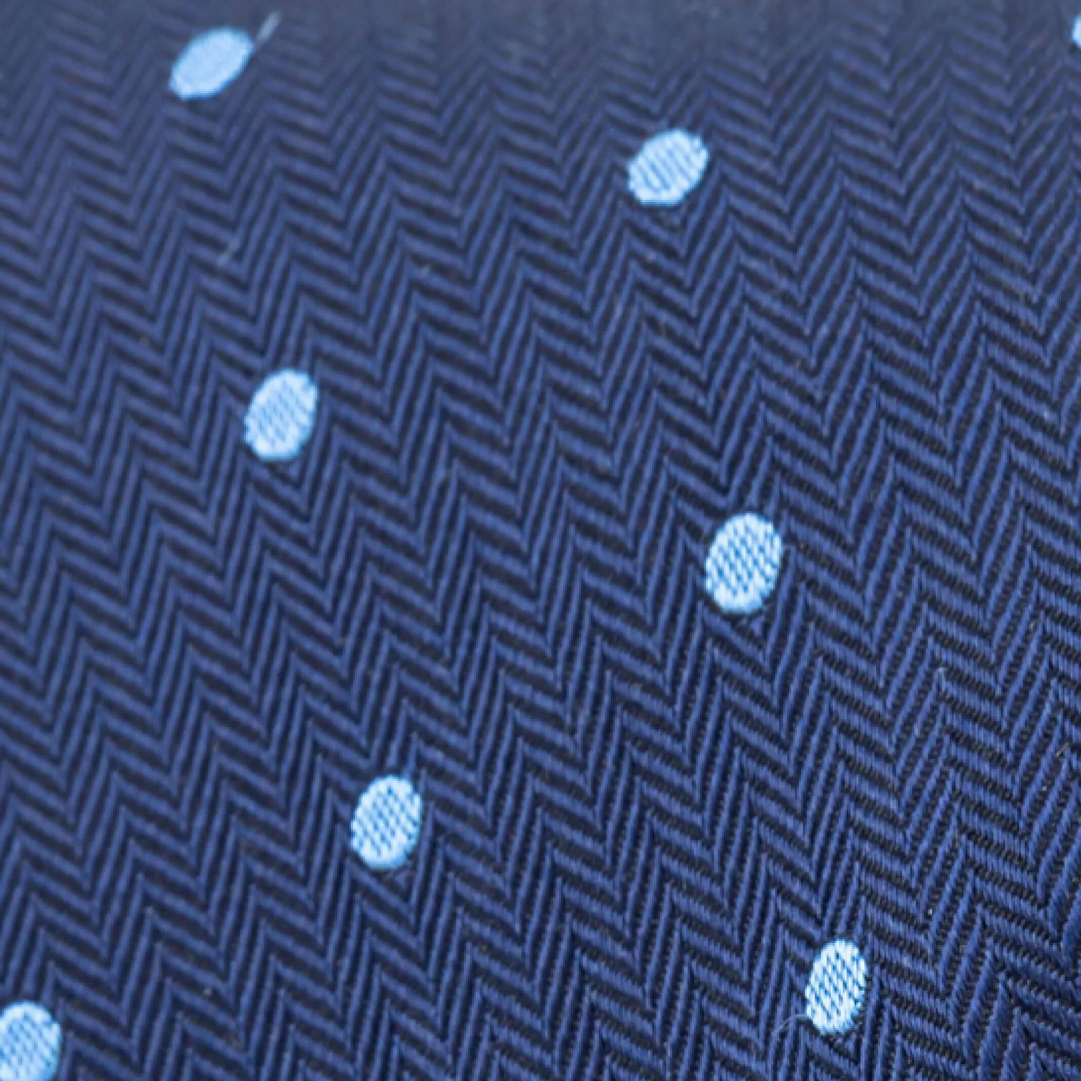 The Dark Blue Blaine Dot Tie