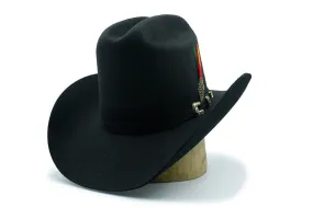 Tombstone 20X Cowboy Felt Hat Los Dos Carnales Shape Black TOM-2407