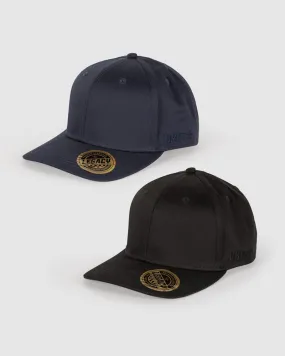 Unit Legacy Semi Curve Snapback Caps  (2 Pack)